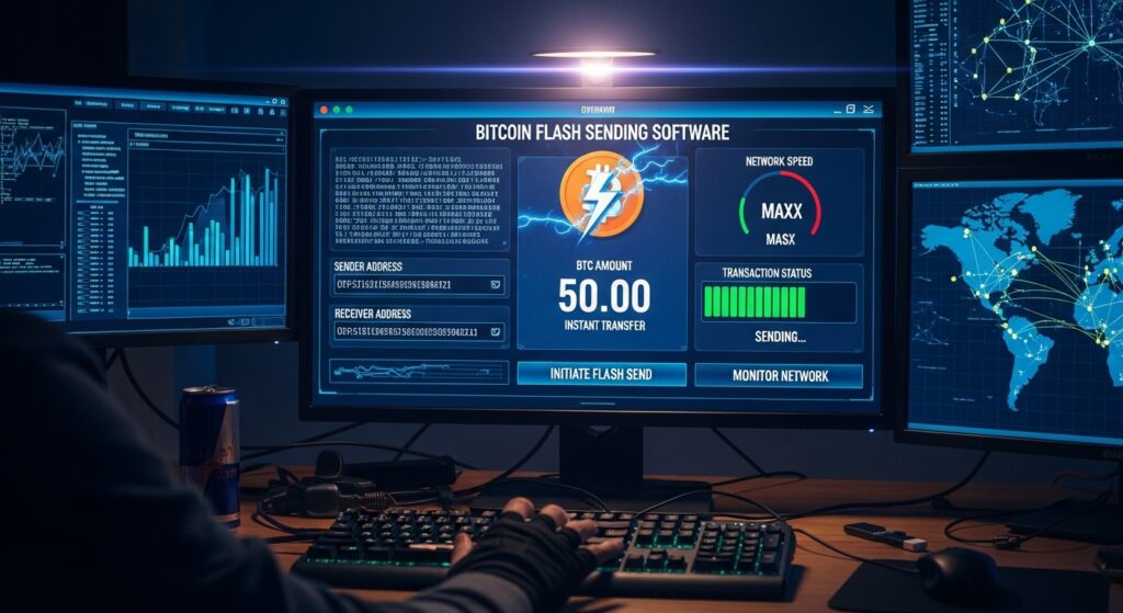 flash bitcoin sender software
