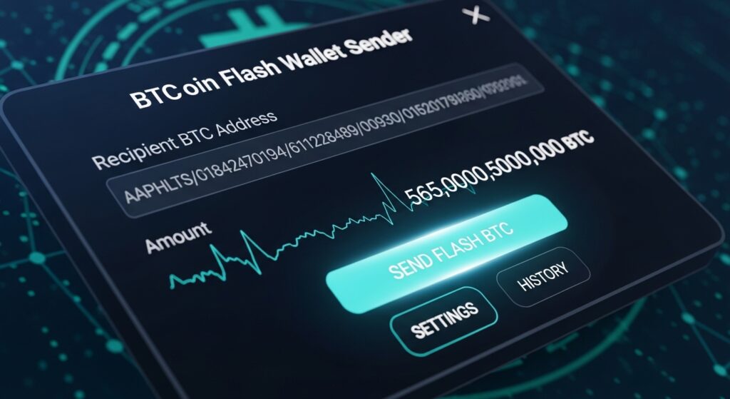 bitcoin flash wallet sender